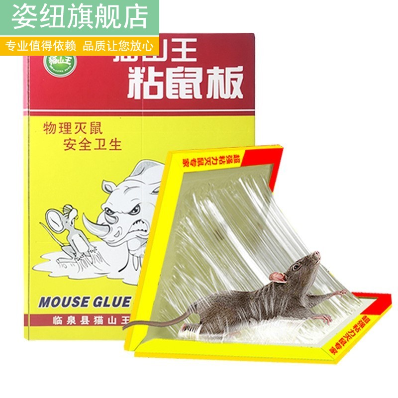 큰 쥐를 잡기 위한 강력한 끈적끈적한 마우스 보드 쥐를 죽이기 위한 끈적끈적한 접착제 케이지 쥐덫 강한 가정용 한쪽 둥지 끝