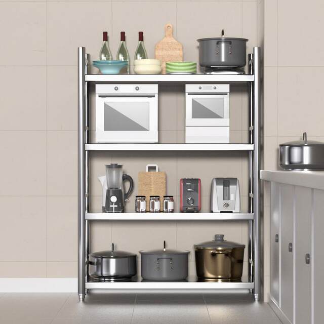 Kitchen storage rack multi-layer floor-standing household microwave oven multi-function storage layer shelf seasoning storage rack shelf