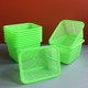 Commercial plastic packaging basket rectangular plastic desktop storage basket kitchen ginger garlic storage basket fish tank isolation