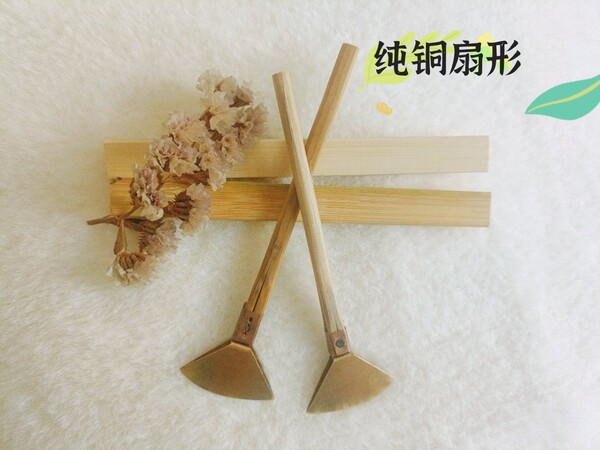 贵州少数民族苗族特色蜡染DIY工具纯铜扇形蜡刀