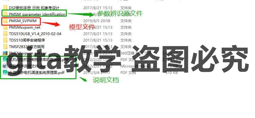 DSP28335 영구 자석 동기 모터 매개변수 식별 모델 및 소스 코드