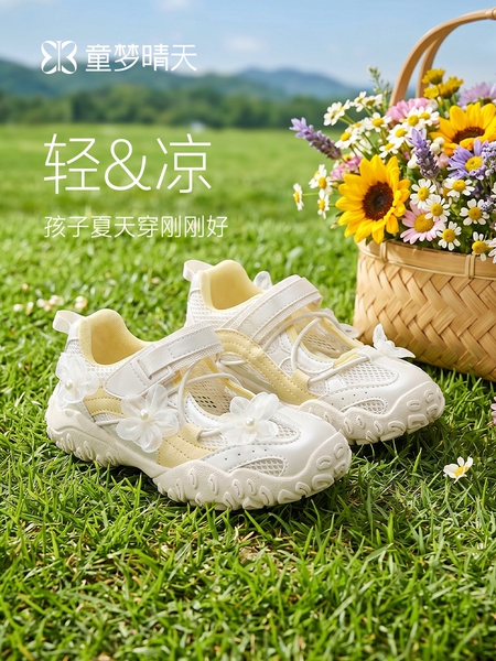 夏季运动鞋女童2026新款儿童公主鞋子女孩玛丽珍单鞋透气大童女鞋
