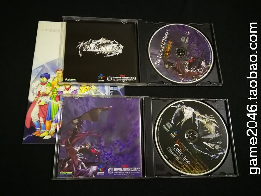 THE LEGEND OF HEROES 1: DESCENDANTS OF THE DRAGON[음악 CD 포함]. 외부 상자가 없는 컴퓨터 게임 CD