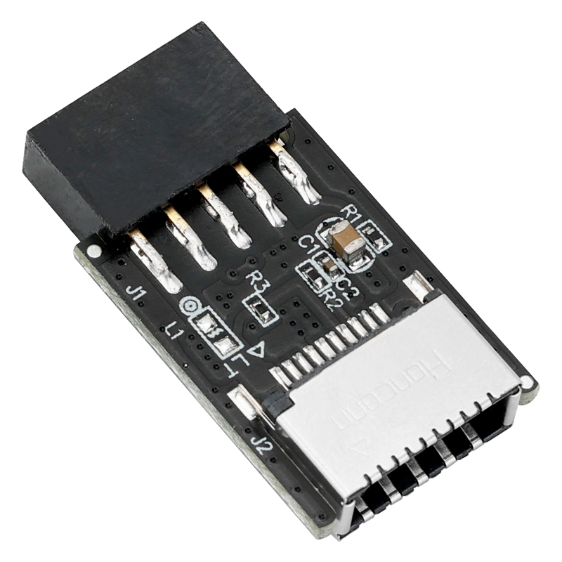 HUAGAOZHI USB2.0 FRONT 9PIN 9-PIN TO TYPE-E ADAPTER A-KEY HEAD 20-PIN TO 9