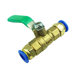 Air pipe quick connector with switch Pneumatic ball valve Air valve Copper air circuit adjustment Air pump small valve Manual 2 minutes 8mm