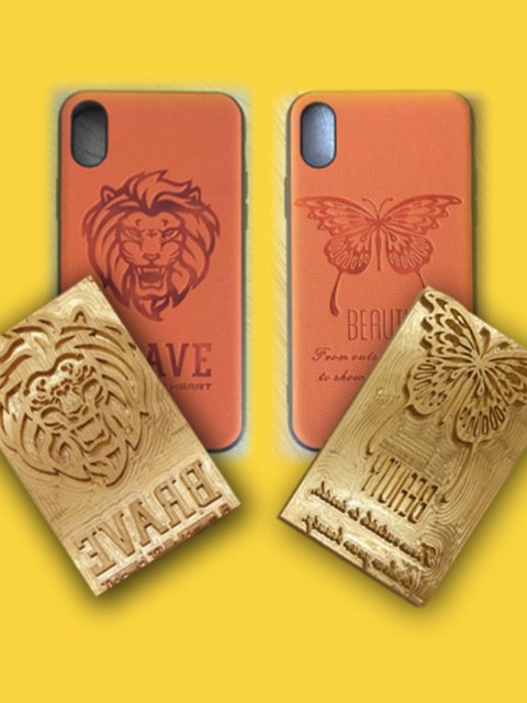 Customized copper mold LOGO cake baking hot bamboo shoot leaf wooden board head leather high Zhoubo gold stamping version imprint mold