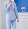 NURSE UNIFORM LONG SLEEVE WOMENS SUMMER SHORT SLEEVE SPLIT SET ROUND NECK SHORT DENTAL DENTAL THIN TWO-PIECE WORKWEAR