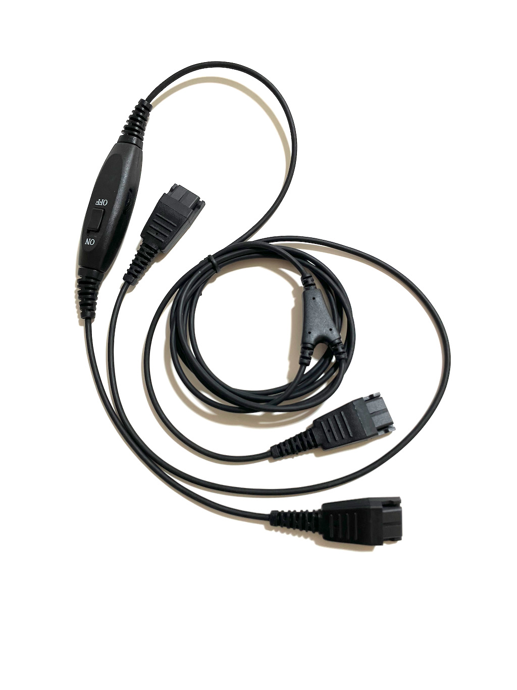JABRA GN YCORD 콜 센터 헤드셋 교육 라인 QD 음소거 버튼 포함 1포인트 2라인 청취 전화 헤드셋 고객 서비스 라인 제어 교육 상자
