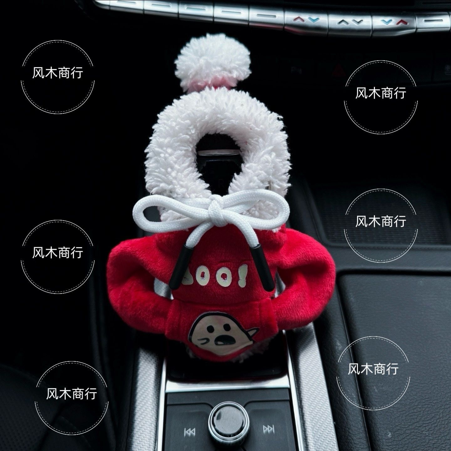 Cubierta de manija de automóvil transfronteriza decoración creativa lindo chaqueta con capuchón protector manija decoración automática juegos de adornos