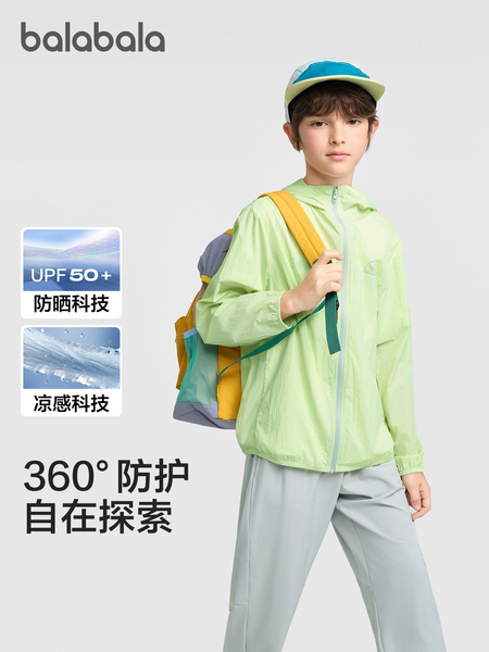 【商场同款】巴拉巴拉儿童防晒衣女童宝宝男童外套薄夏新款UPF50+ — 2
