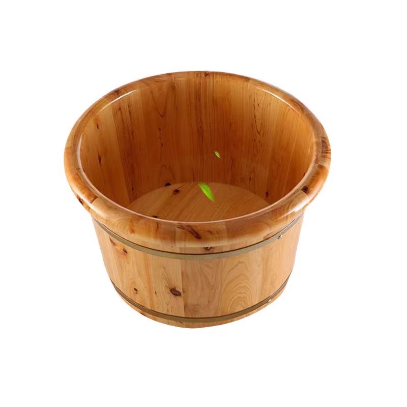 CEDAR WOOD BATH BUCKET 26 HIGH ROUND EDGE FOOT BATH FOOT BATH FOOT BATH FOOT BATH FOOT BATH