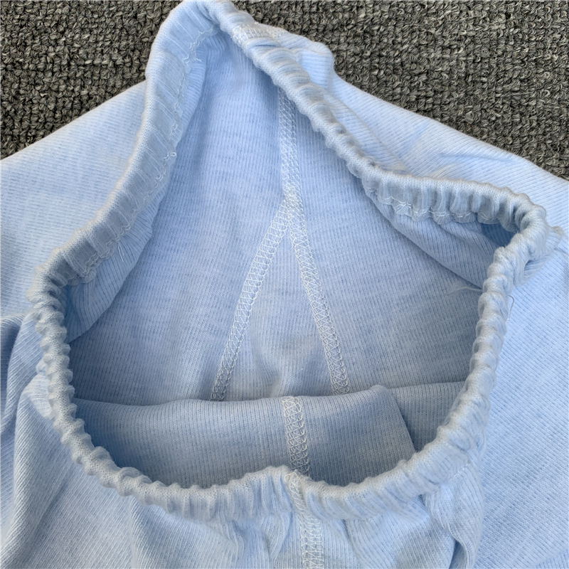 DANBUKA BRAND AUTUMN AND WINTER CHILDRENS COTTON STRETCH COTTON AUTUMN CLOTHES AND AUTUMN PANTS BRUSHED PLUSH PAJAMAS UNDERWEAR SET