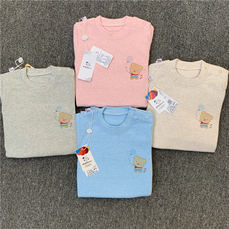 DANBUKA BRAND AUTUMN AND WINTER CHILDRENS COTTON STRETCH COTTON AUTUMN CLOTHES AND AUTUMN PANTS BRUSHED PLUSH PAJAMAS UNDERWEAR SET