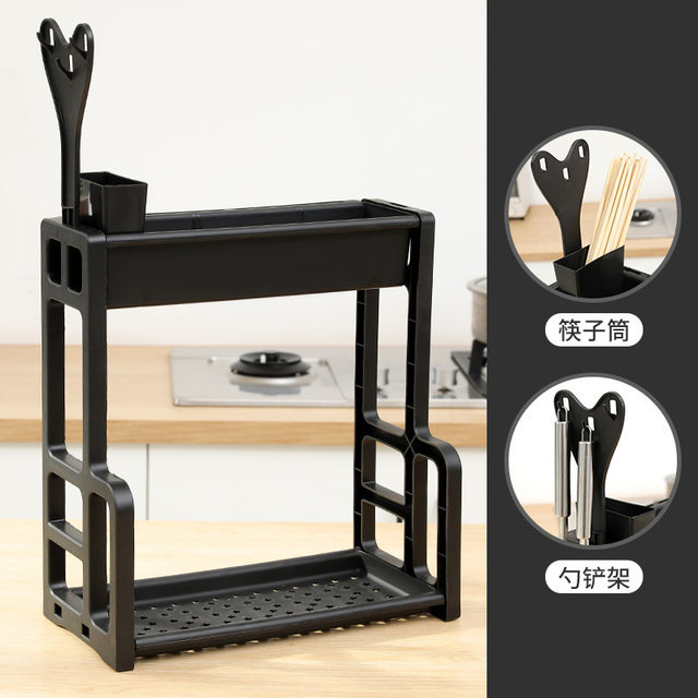 Household punch-free kitchen storage rack cutter seasonings and condiments storage rack table multi-layer storage rack