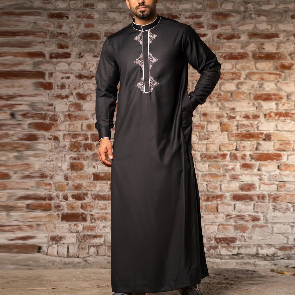 NEW TRADE ETHNIC STYLE MUSLIM ARABIC ROBES 2024 NEW MENS ARABIC ROBE