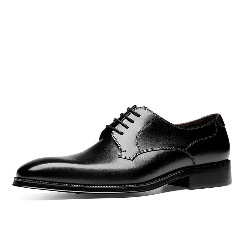 ITALIAN HANDMADE DERBY SHOES A COWHIDE TOE MENS LEATHER SHOES LEATHER BUSINESS DRESS BRITISH GROOM WEDDING SHOES
