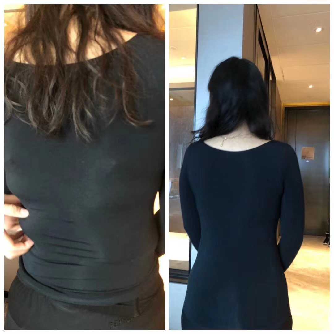 FFF NATURAL NON-SENSORY HEATING FIBER MODAL TRACELESS THERMAL UNDERWEAR SEAMLESS AUTUMN CLOTHES AND AUTUMN PANTS WOMENS THIN SUIT