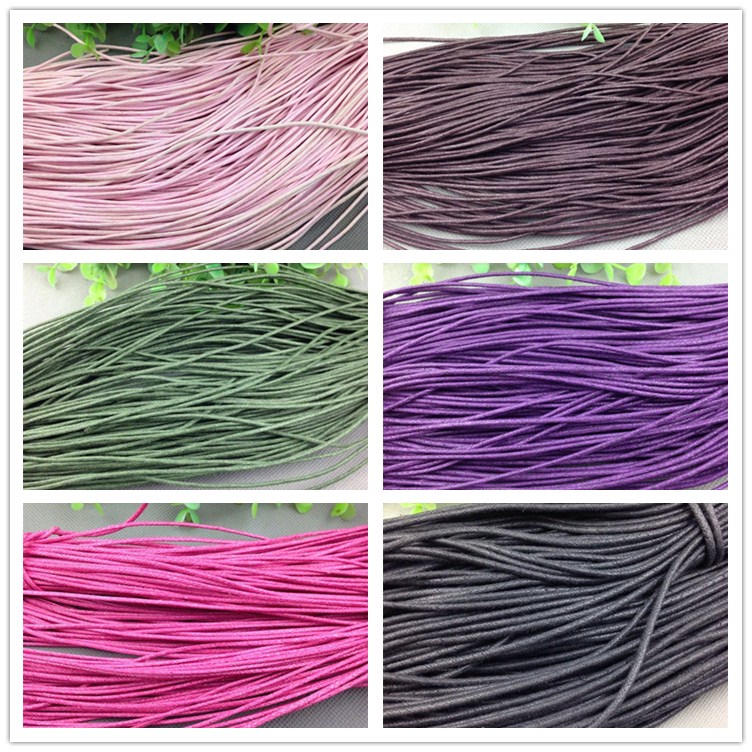 WAX WIRE 1.5-4MM HANDMADE DIY BRAIDED CORD COLORFUL WAX WIRE BRAIDED ROPE ACCESSORIES WAX WIRE ROPE DIY BEADED ACCESSORIES
