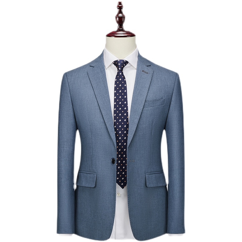 MENS BUSINESS CASUAL SUIT TWO-PIECE XZ103 -222 TWO-PIECE SUIT - P200 LIGHT BLUE