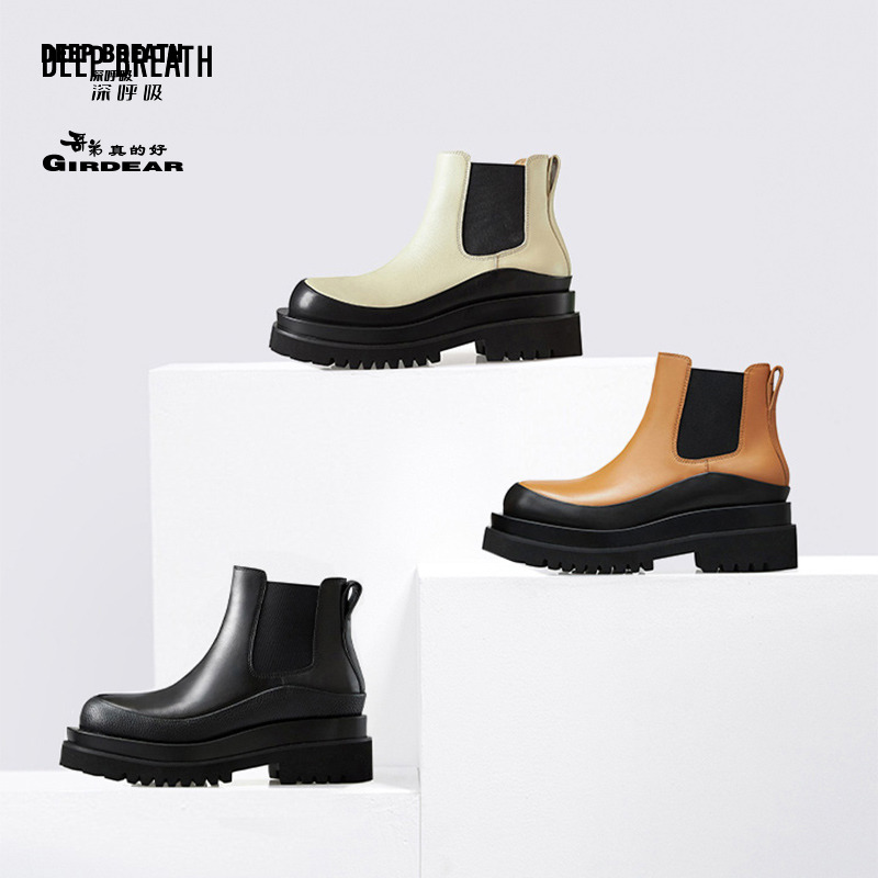 DEEP BREATH WOMENS AUTUMN AND WINTER KICK PIPE BOOTS BOOTIES WOMENS BOOTS AX15168
