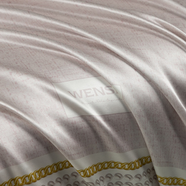 Wanshili's new product mulberry silk bed sheet quilt cover multi-piece set silk bed four-piece set four-season universal fragrance