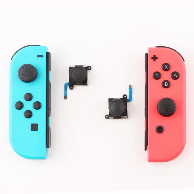 새로운 NS 컨트롤러 스위치 기존 조이스틱 JOYCON 왼쪽 및 오른쪽 손으로 만든 라이트 방향 원격 감지 JC 수리 드리프트