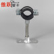 Galvanized long base hanging card water pipe hanging code black leather 2.0 thick nut pipe card lengthened bracket drain pipe hoop