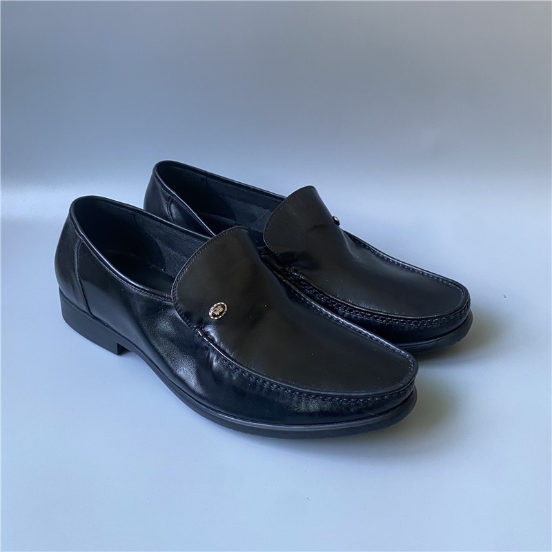 43 SIZE 44 MULINSEN MENS SHOES LEATHER COMFORTABLE DURABLE SOFT SOLE SLIP-ON LOW HEEL MENS LEATHER SHOES