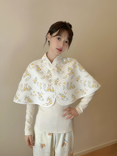 JQ婧麒空气棉月子披肩孕妇护肩纯棉空调房防寒哺乳斗篷产后喂奶秋 — 3