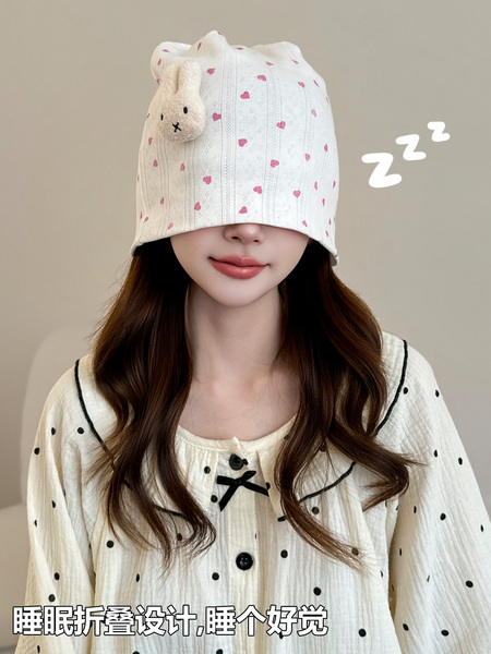 JQ婧麒[透气]月子帽夏薄款纯棉产妇帽防风保暖月子头巾发带孕妇帽 — 5