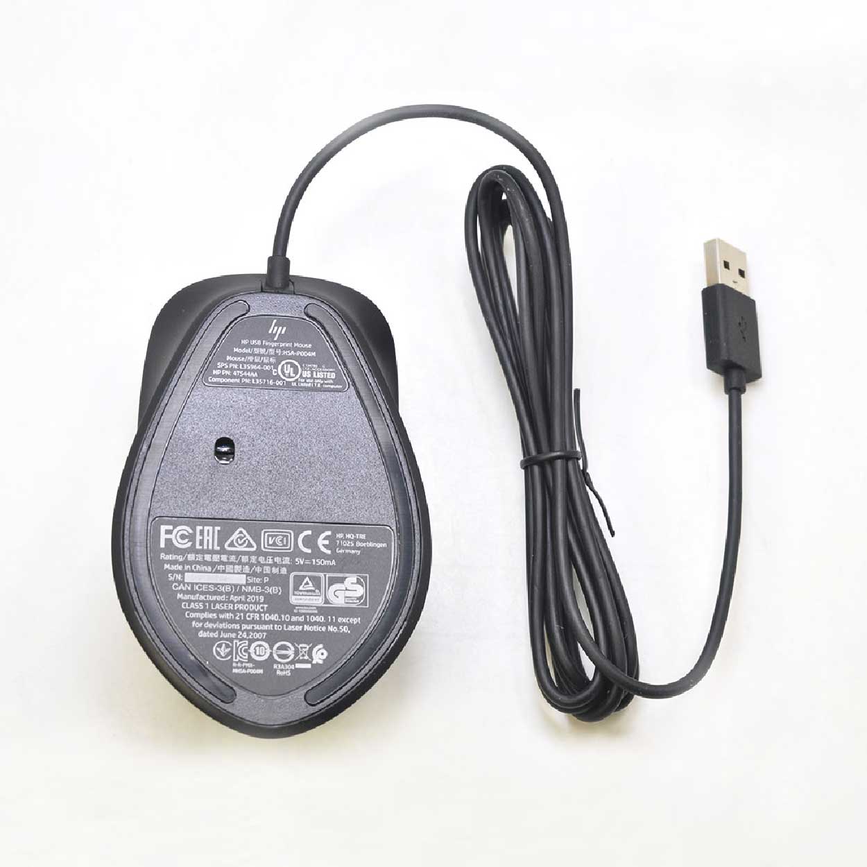 HP 지문 인식 로그인 인증 마우스 USB 지문 수집기 식별자 WIN10|11 HSA-P004M