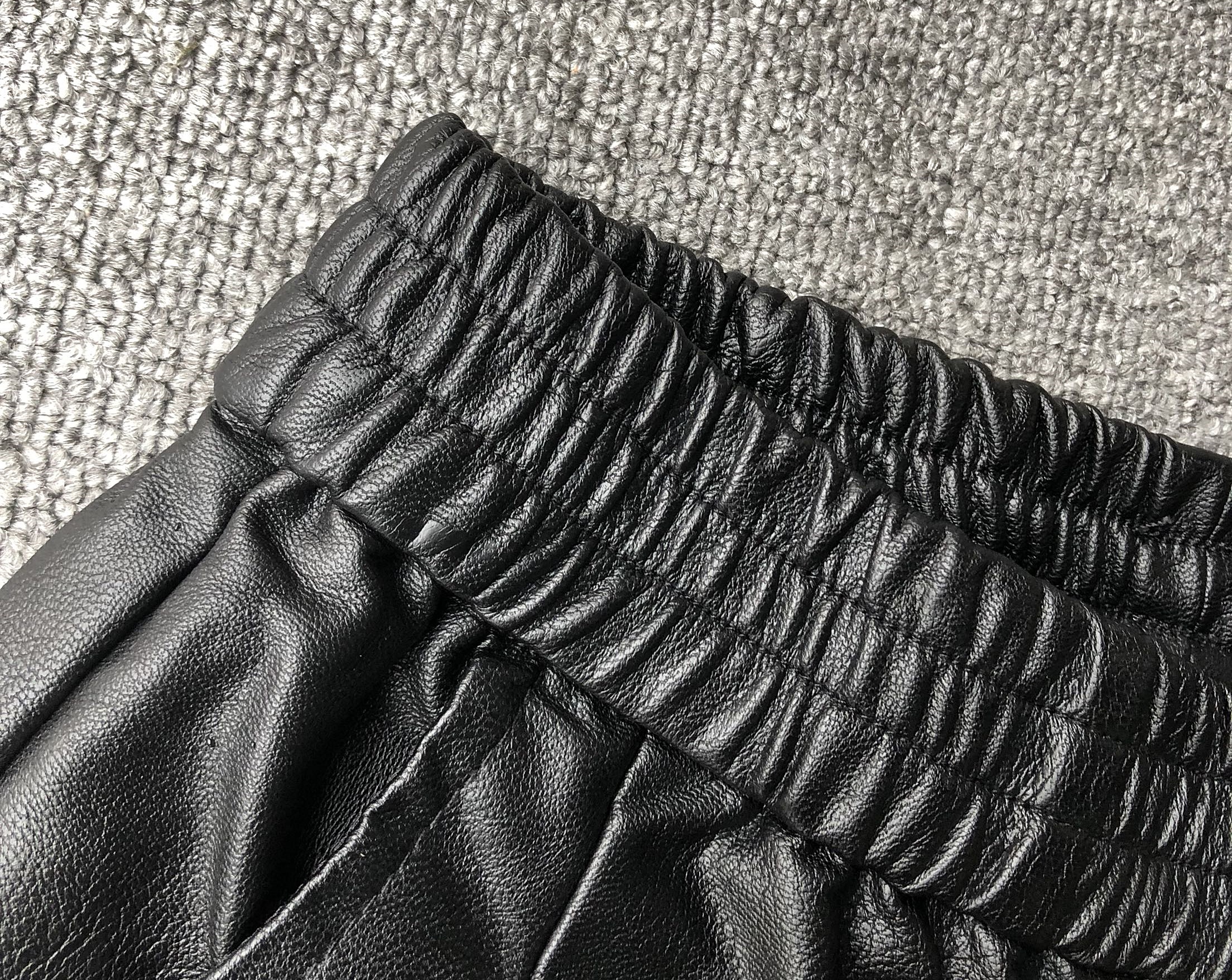 2024 봄 가을 겨울 가죽 바지 하렘 바지 여성 겉옷 슬리밍  가죽 작은 피트 패션 느슨한 9 포인트 대형 플러스 벨벳