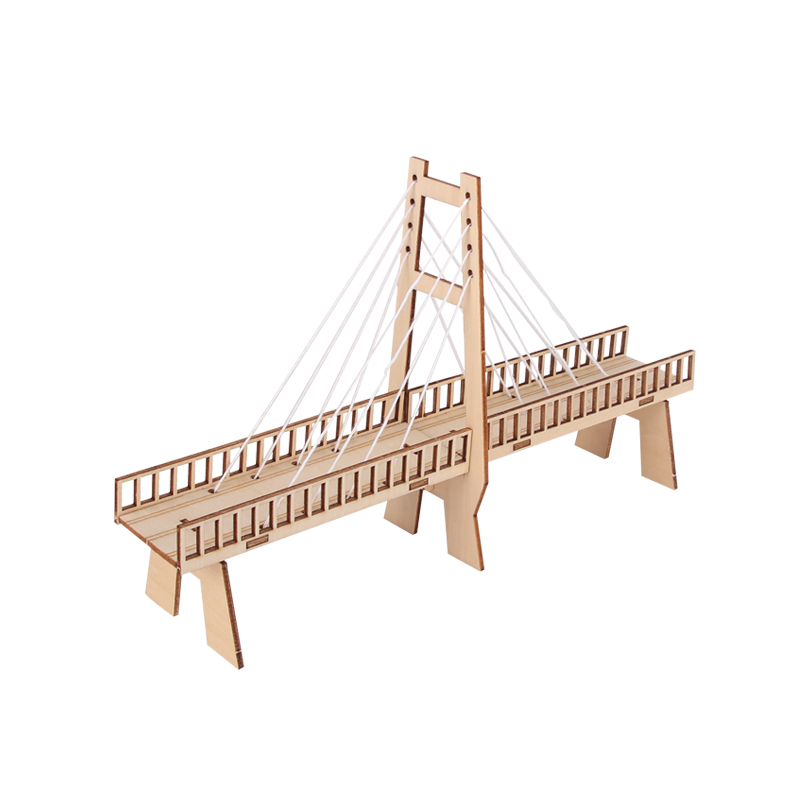 어린이 손으로 조립한 재료 패키지 장난감 초등학생 과학 실험 DIY 기술 소규모 생산 사장교 모델