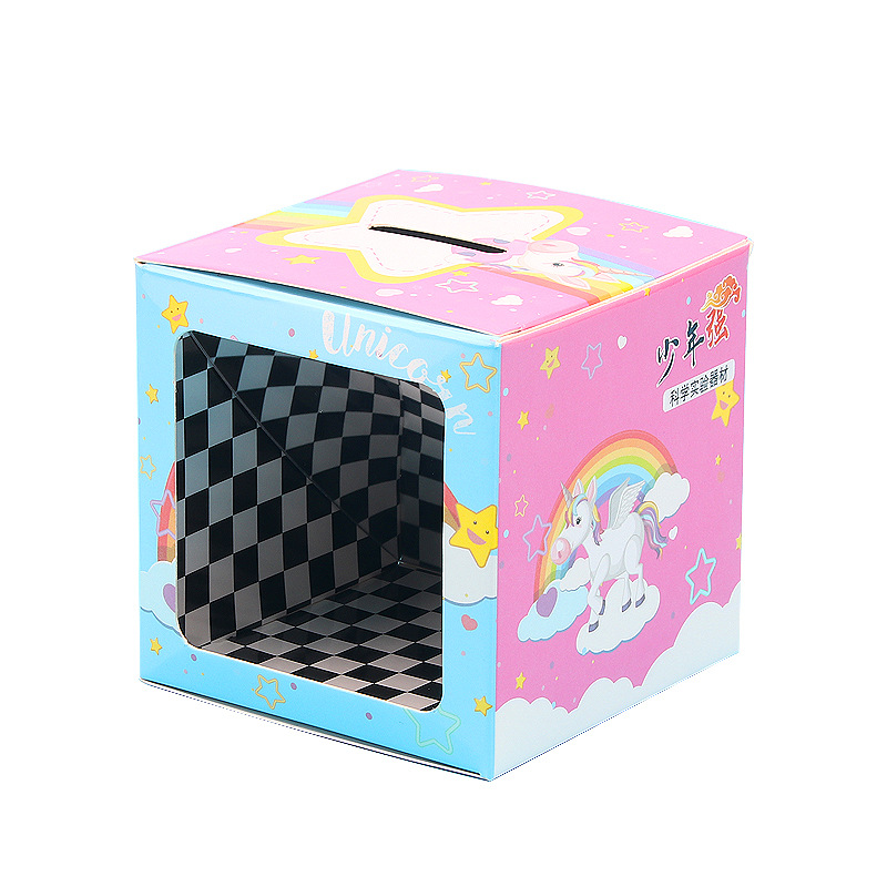 마술 돼지 저금통 물리학 과학 작은 실험 DIY 기술 소규모 생산 학생 수제 마술 상자 재료 패키지