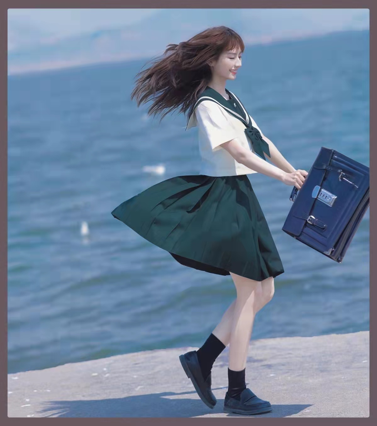 RENTAL JK UNIFORM STUDENT SCHOOL UNIFORM SUMMER 2023 NEW JAPANESE SHORT SLEEVE PLEATED SKIRT GRADUATION PHOTO SET RENTAL