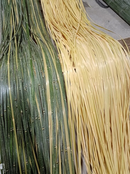 加厚灯笼竹皮条细软竹丝竹篾条薄片光滑竹编花艺婚庆装饰diy幼儿