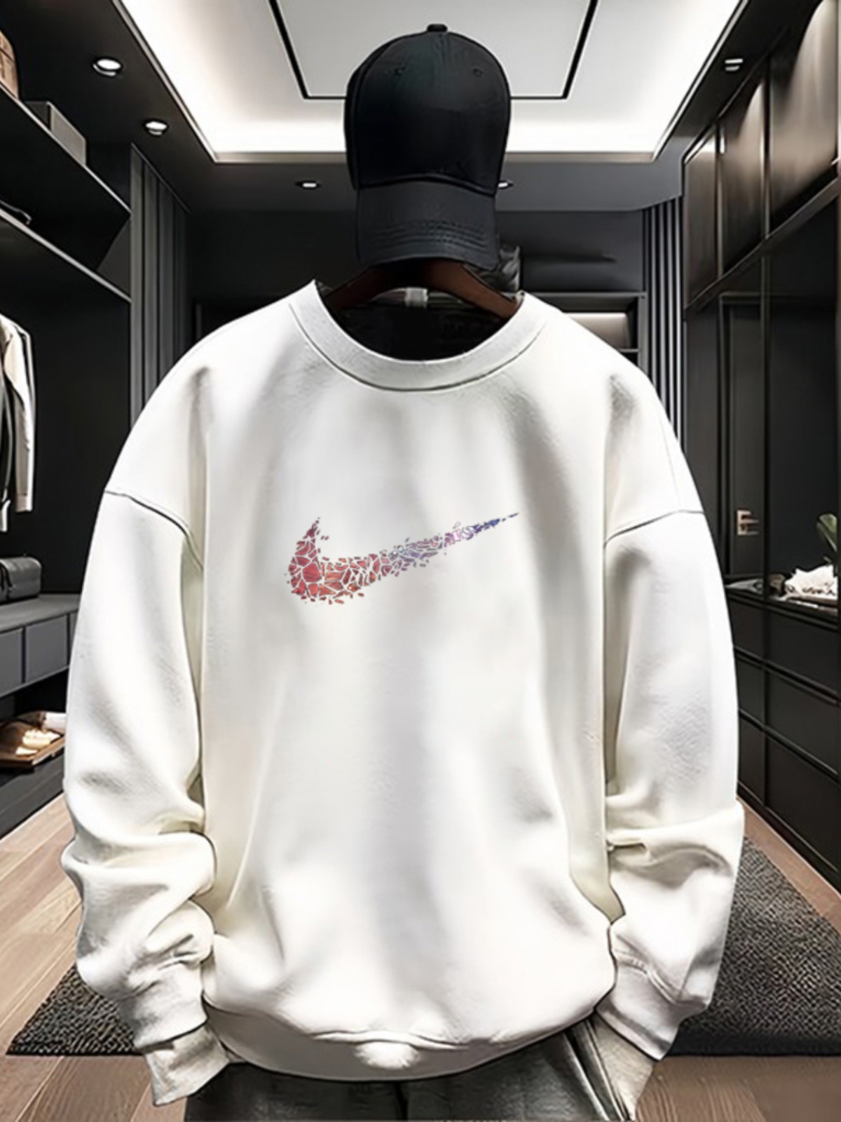 LIMITED TIME BRAND FOREIGN TRADE DISCOUNT ROUND NECK SWEATSHIRT HOODLESS PULLOVER MENS SPRING AND AUTUMN HIGH STREET TREND SPORTS TOP