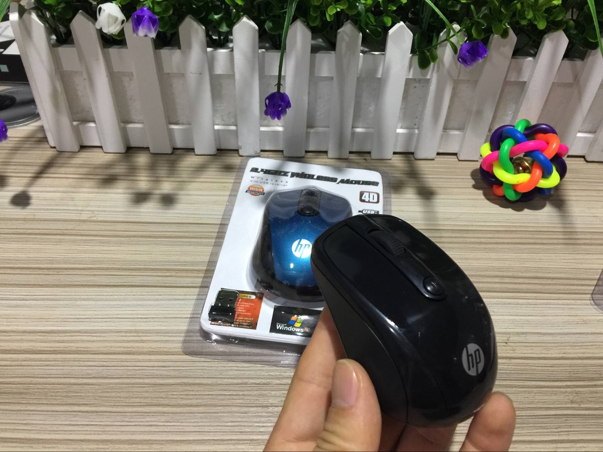HP 무선 마우스 데스크탑 노트북 무선 마우스 맞춤 인쇄 로고 무선 마우스
