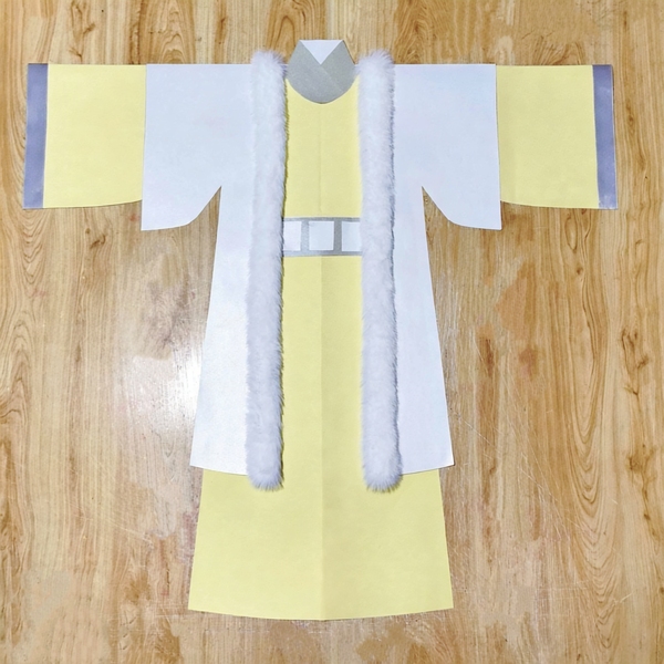 原创仙衣纸制品衣服男款仙家胡黄常莽通用