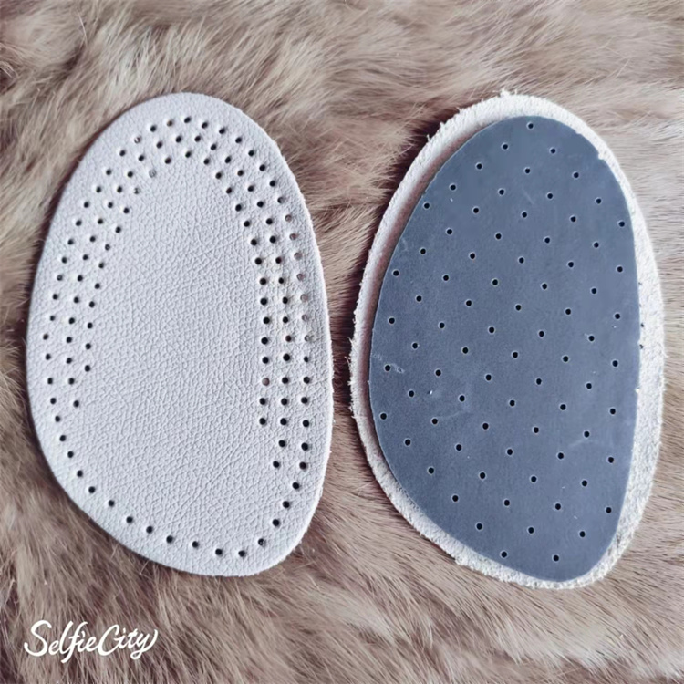 CASUAL HIGH-HEELED LEATHER SHOES FOR MEN AND WOMEN LARGE FIRST LAYER COWHIDE HALF-SIZE PAD FRONT PAW PAD FRONT HALF-PAD FOOT PROTECTION ANTI-ABRASION FOOT RESIZE