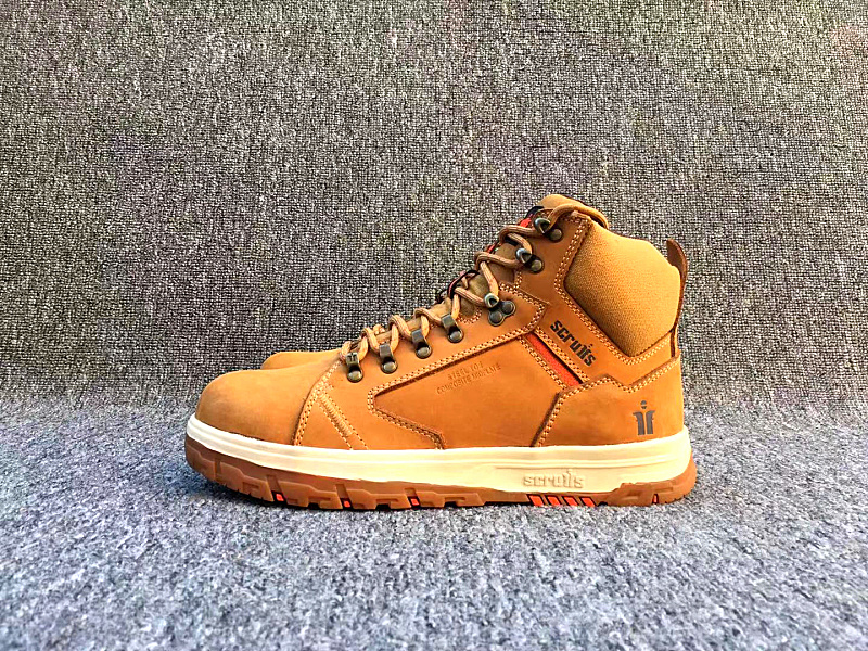 FOREIGN TRADE ORIGINAL SINGLE NUBUCK LEATHER MID-TOP ANTI-SMASHING LABOR PROTECTION SHOES ANTI-PUNCTURE TOOLING SAFETY SHOES OIL-PROOF WEAR-RESISTANT SOLID LARGE SIZE