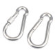 304 stainless steel spring buckle carabiner safety buckle key buckle hoist buckle nut spring with ring buckle dog chain buckle