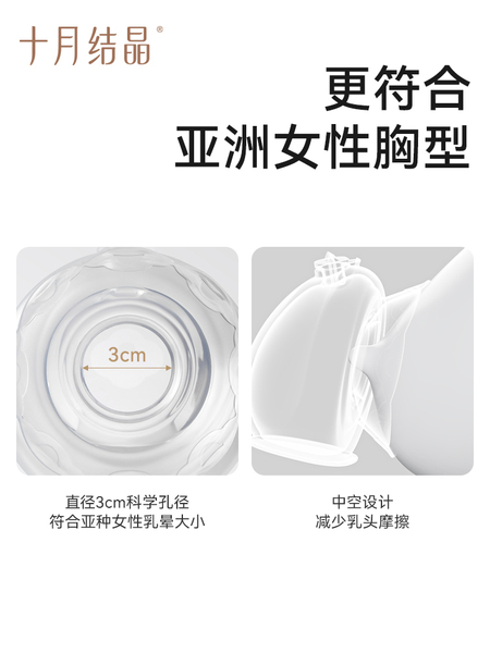 十月结晶集奶器母乳收集手动免手扶吸奶器孕妇漏奶接奶防溢集乳器 — 5