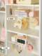 Under-table storage hanging basket desktop dormitory goodies wardrobe layered artifact cabinet bedside bedside hanging shelves