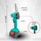 Mini 6-inch electric chain saw household small handheld portable lithium chain saw electric saw logging tool rechargeable chain saw