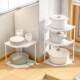 Multi-layer pot rack kitchen corner storage rack under sink countertop pot rack wall corner double-layer pot storage rack