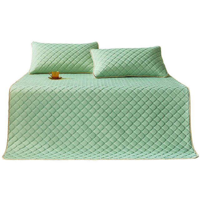 Latex ice silk mat sheet three-piece set summer washable student dormitory single air conditioning soft mat summer