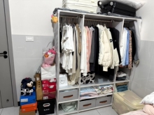 Wardrobe Closet Wardrobe Shelf Rack Renter-friendly Budget from Yomiego