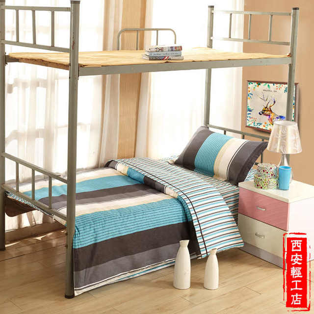 Student dormitory simple three-piece single bed quilt cover sheet quilt mattress pillow core 0.91.2 meters bedding