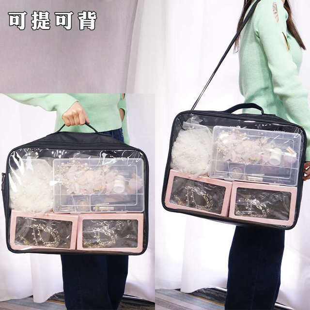 Headdress storage bag Makeup and makeup bag Bride Xiuhe professionally puts headdress box large capacity set trolley tool box